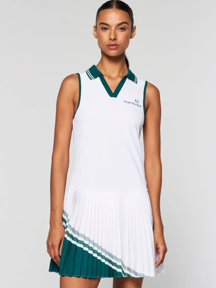 Women'S Monza Tennis Dress- Brilliant White