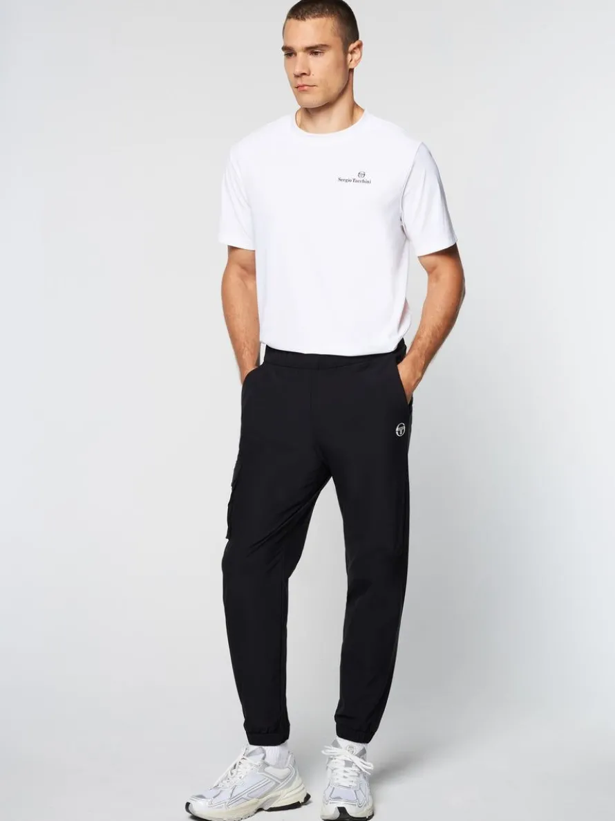 Woven Cargo Jogger Pants- Black