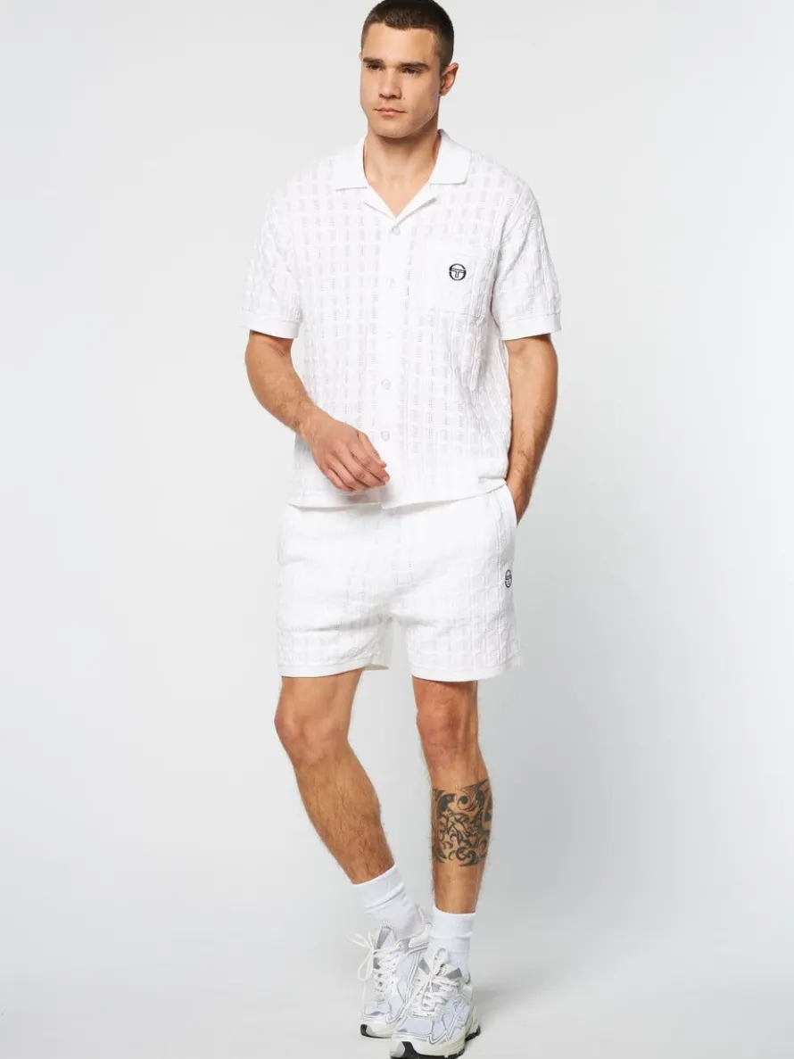 Ulivo Crochet Shirt- Brilliant White