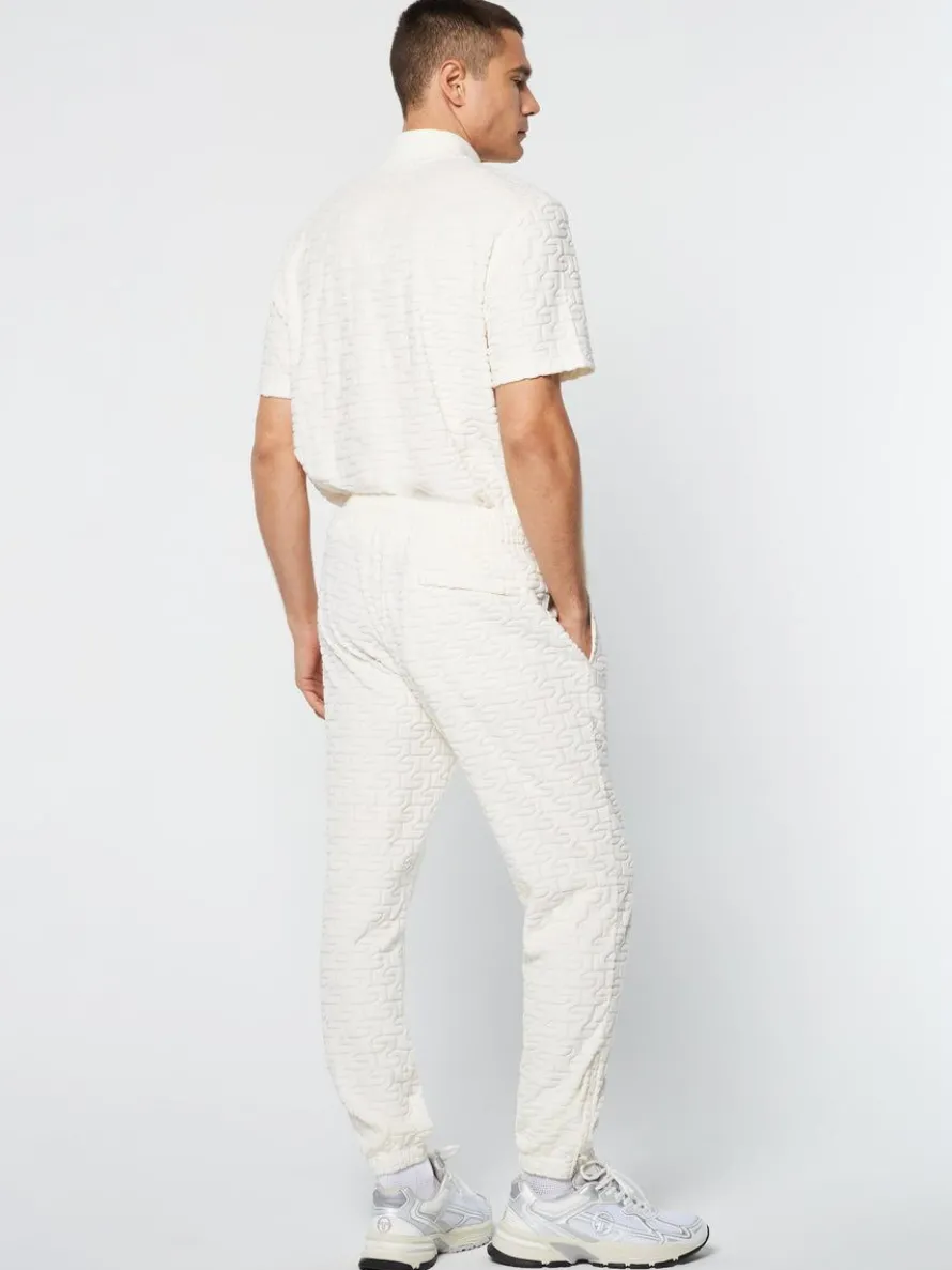 Livata Monogram Track Pant- Gardenia