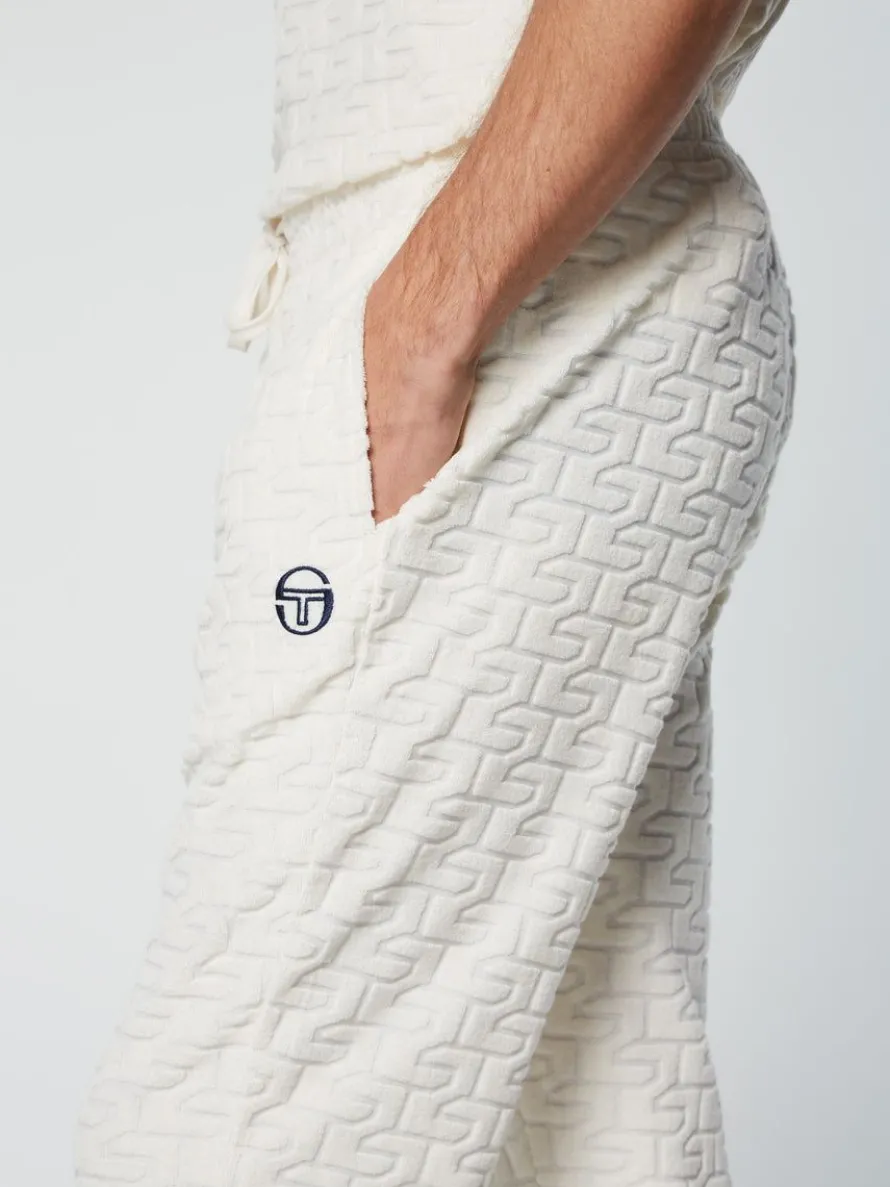 Livata Monogram Track Pant- Gardenia