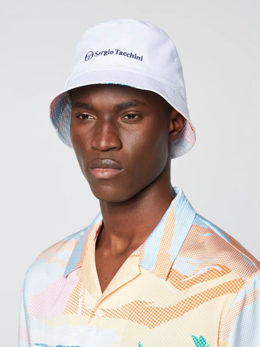 Riviera Reversible Bucket Hat- Deep Mint/ Multi