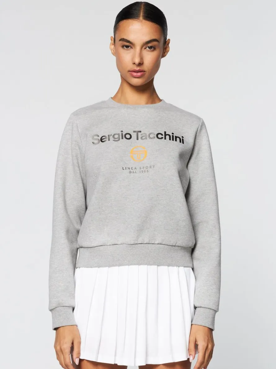 Women'S Linea Sport Crewneck- Heather Grey