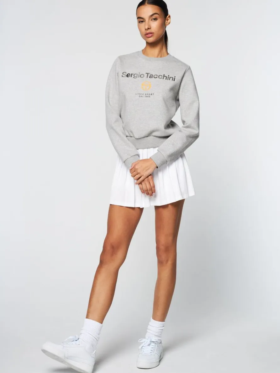 Women'S Linea Sport Crewneck- Heather Grey
