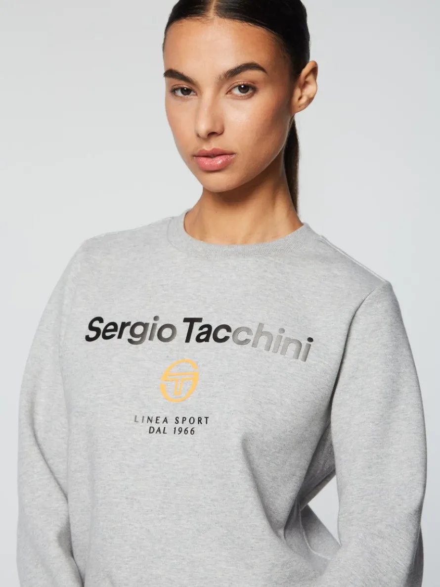 Women'S Linea Sport Crewneck- Heather Grey