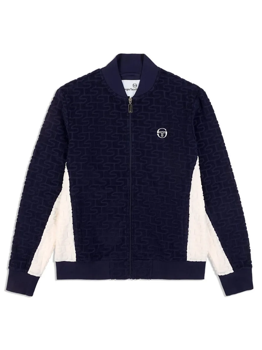 Livata Monogram Track Jacket- Maritime Blue