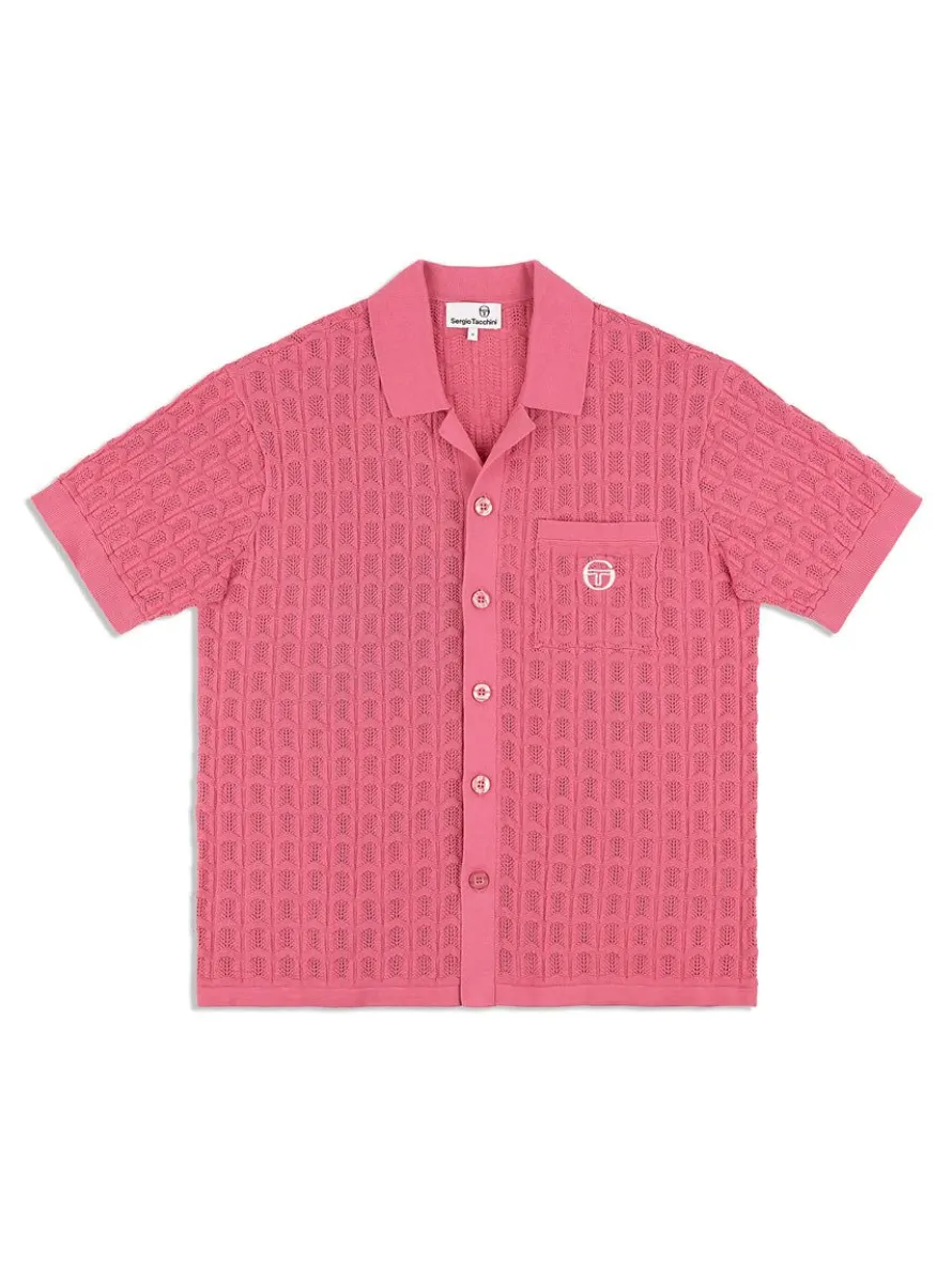 Ulivo Crochet Shirt- Wild Rose