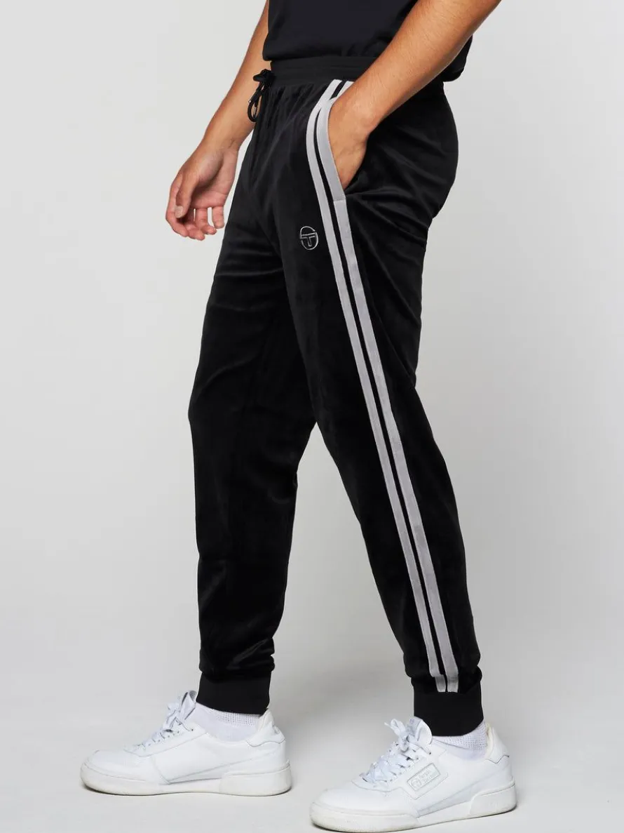 Damarindo Velour Track Pant- Black Beauty