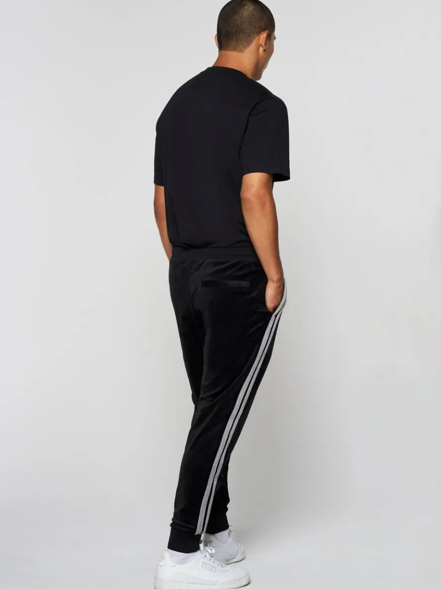 Damarindo Velour Track Pant- Black Beauty