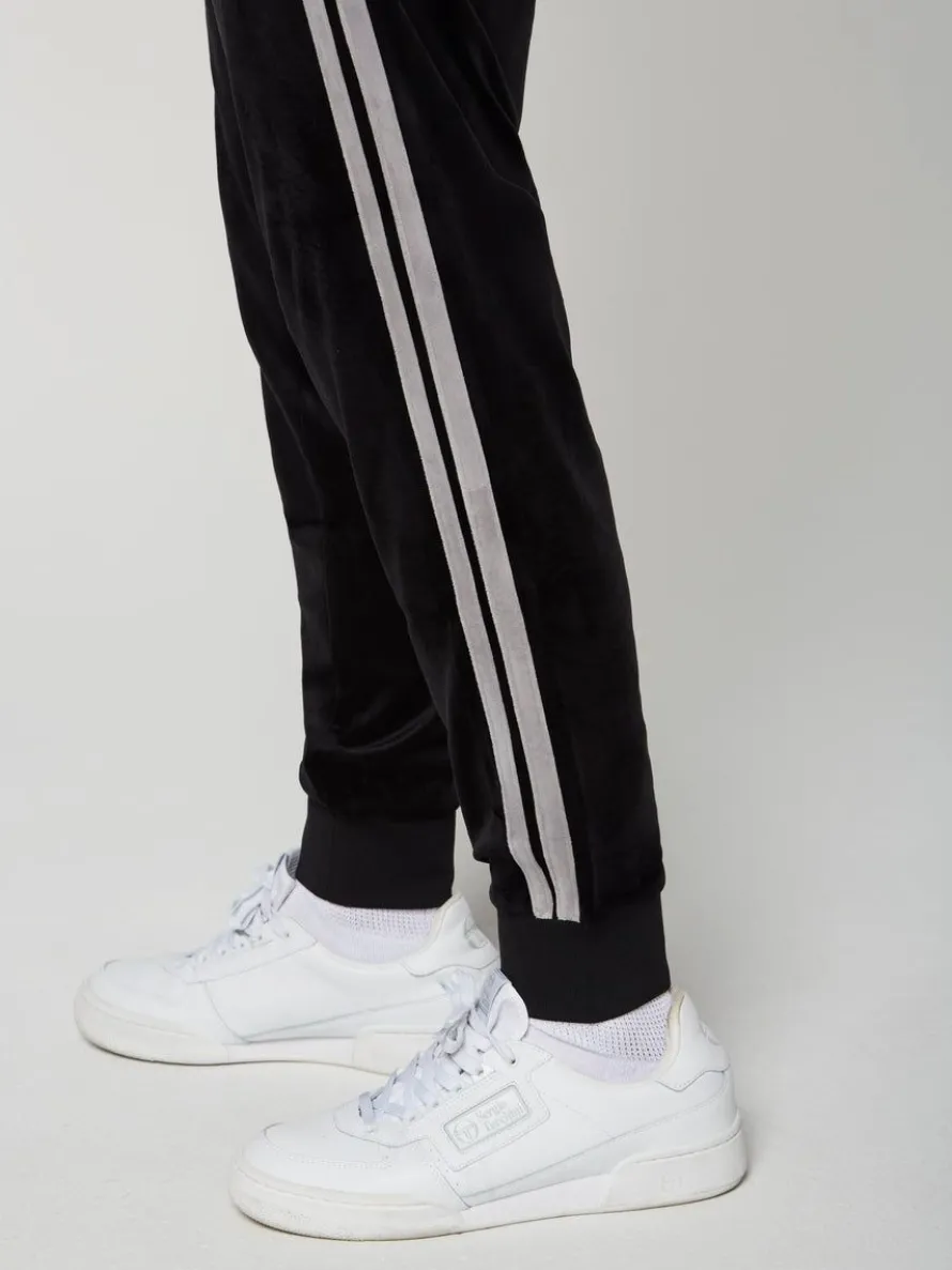 Damarindo Velour Track Pant- Black Beauty