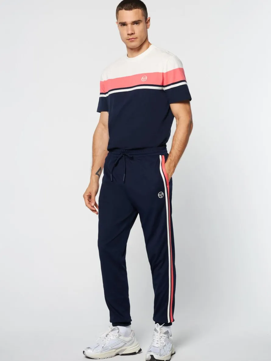 Damarindo Track Pant Archivio- Gardenia/ Maritime Blue