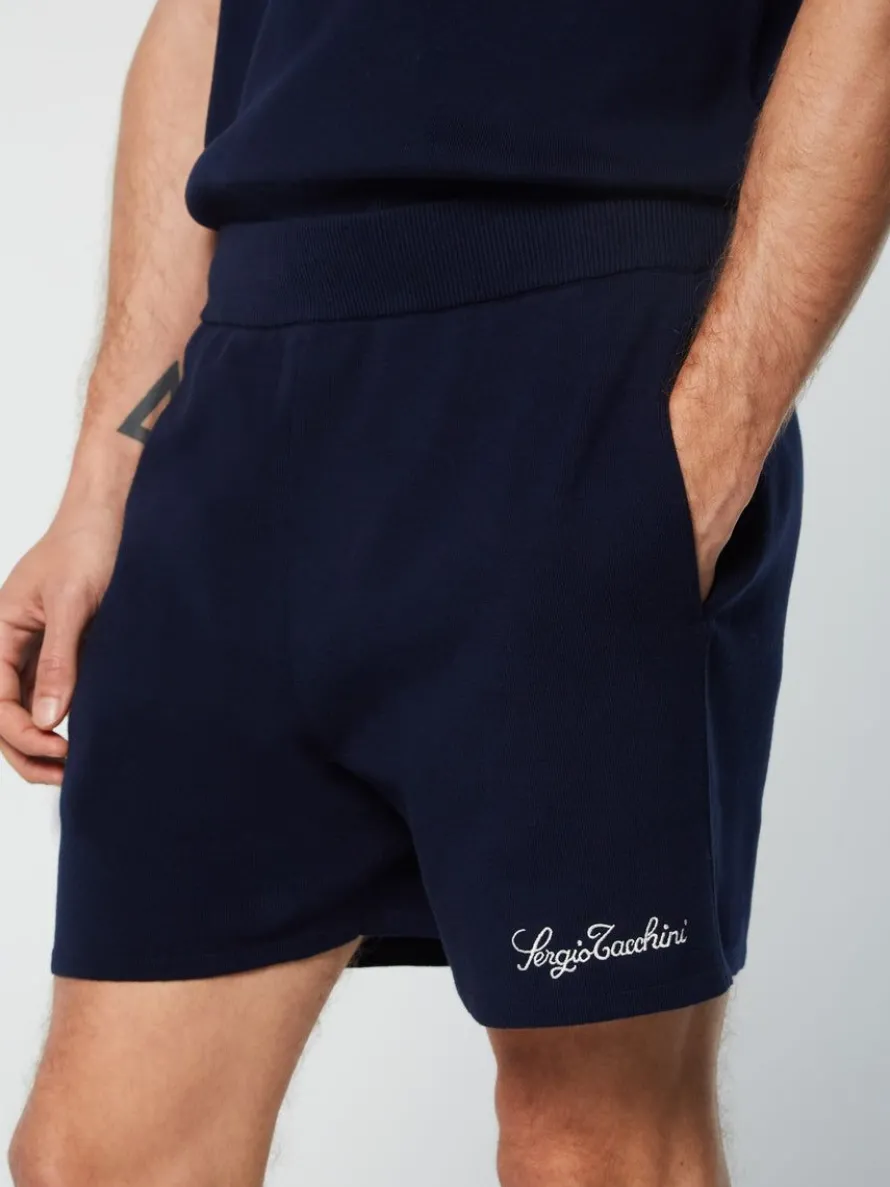 Roselli Knit Short- Maritime Blue