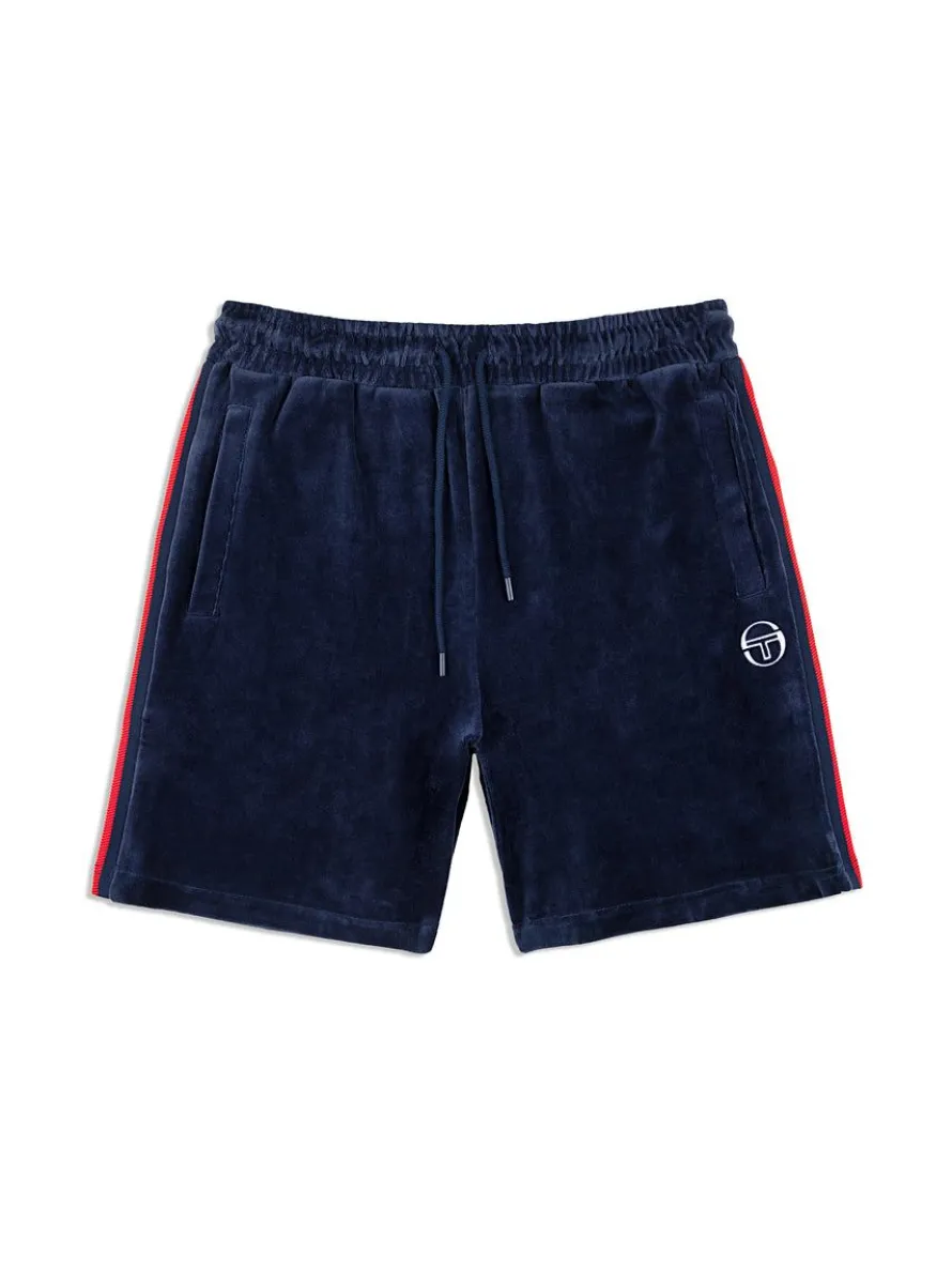 Primo Velour Short- Maritime Blue