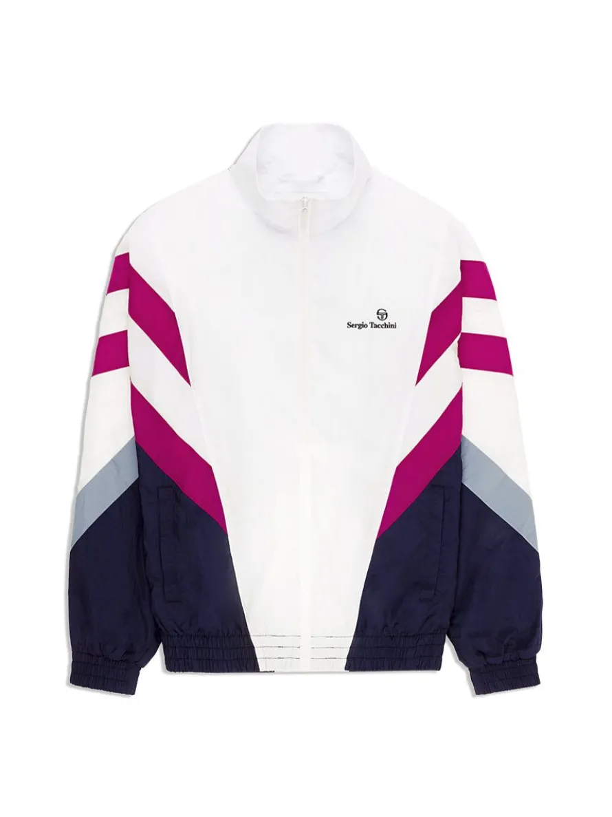 Verona Track Jacket- White/ Multi