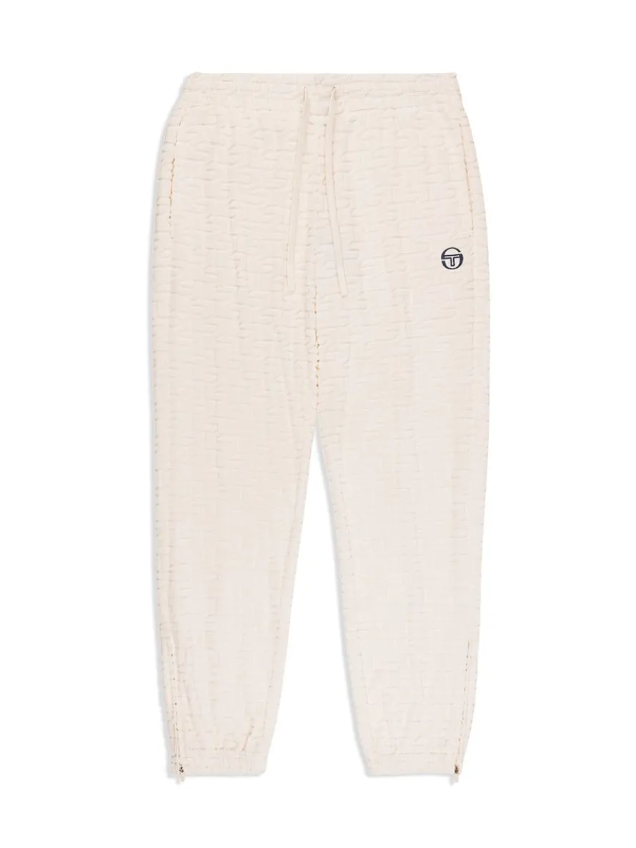 Livata Monogram Track Pant- Gardenia