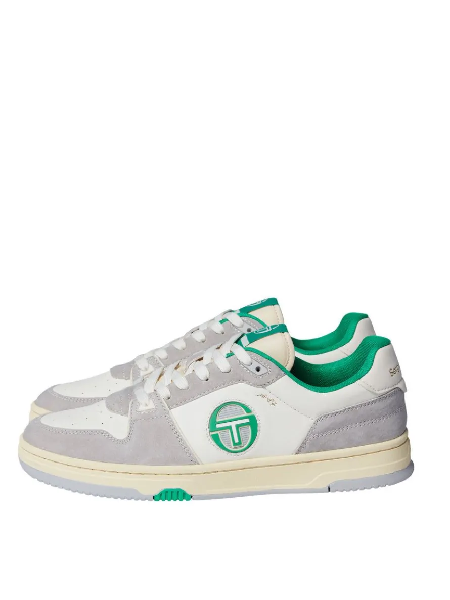 Prime Shot Da Sneaker- Antique White/ Almond Oil/ Bright Green