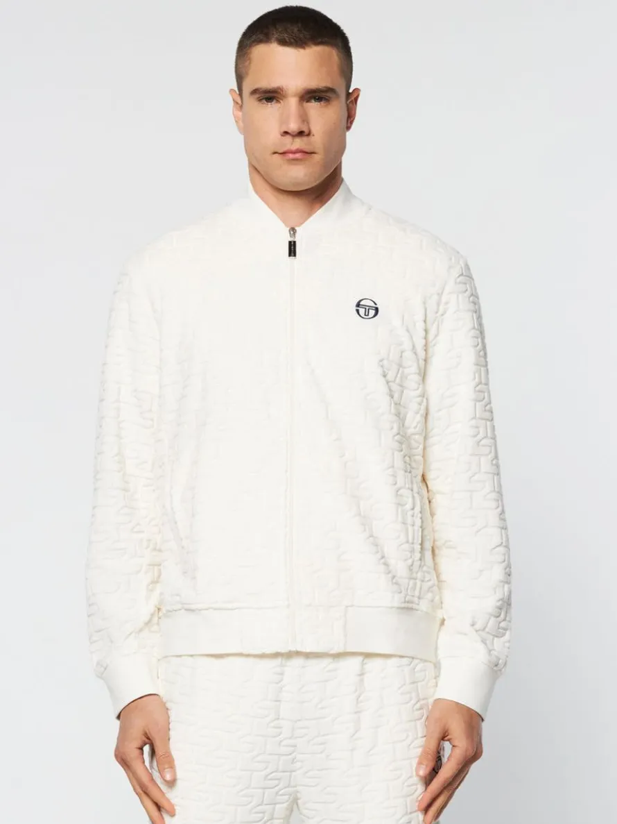 Livata Monogram Track Jacket- Gardenia