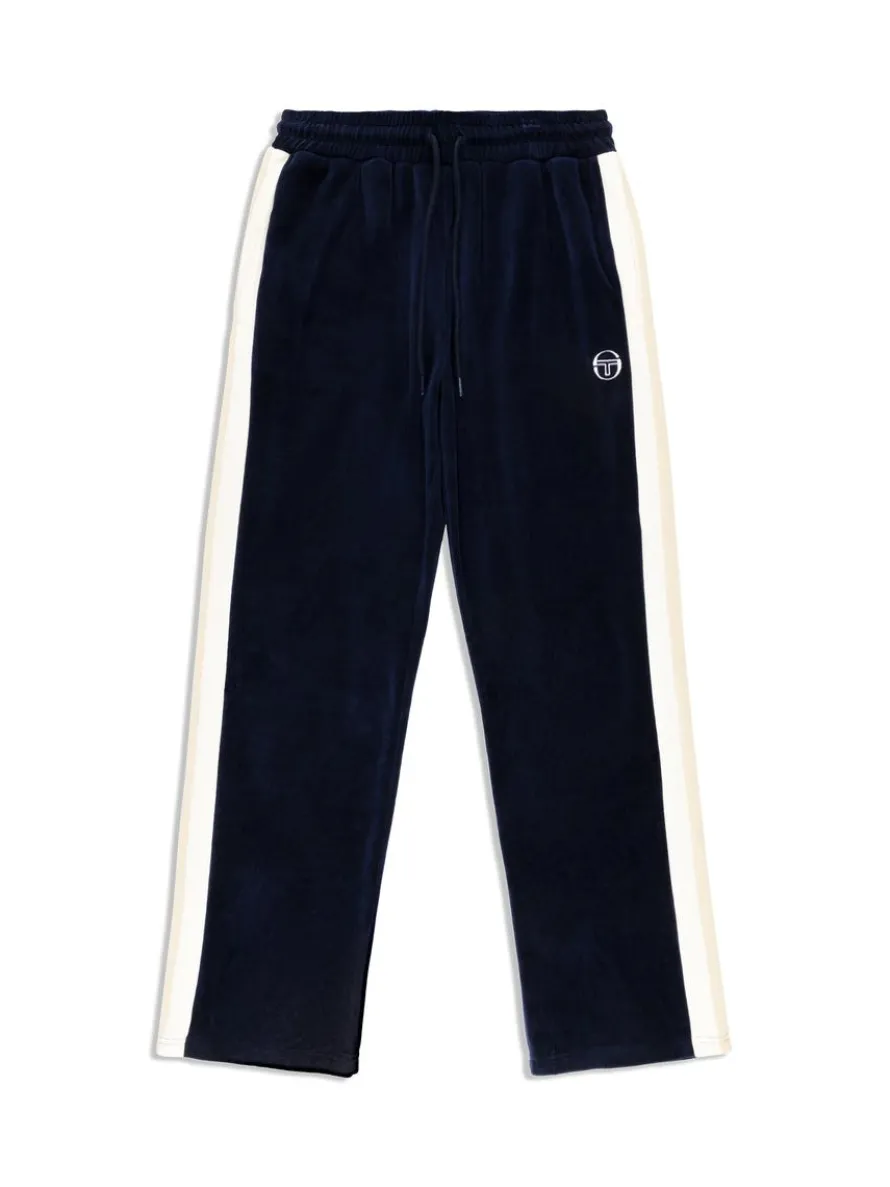Rosa Velour Track Pant- Maritime Blue