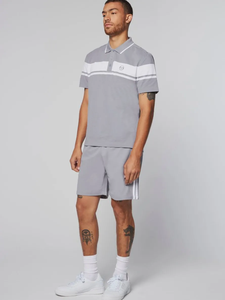 Damarindo Polo- Sleet/ White