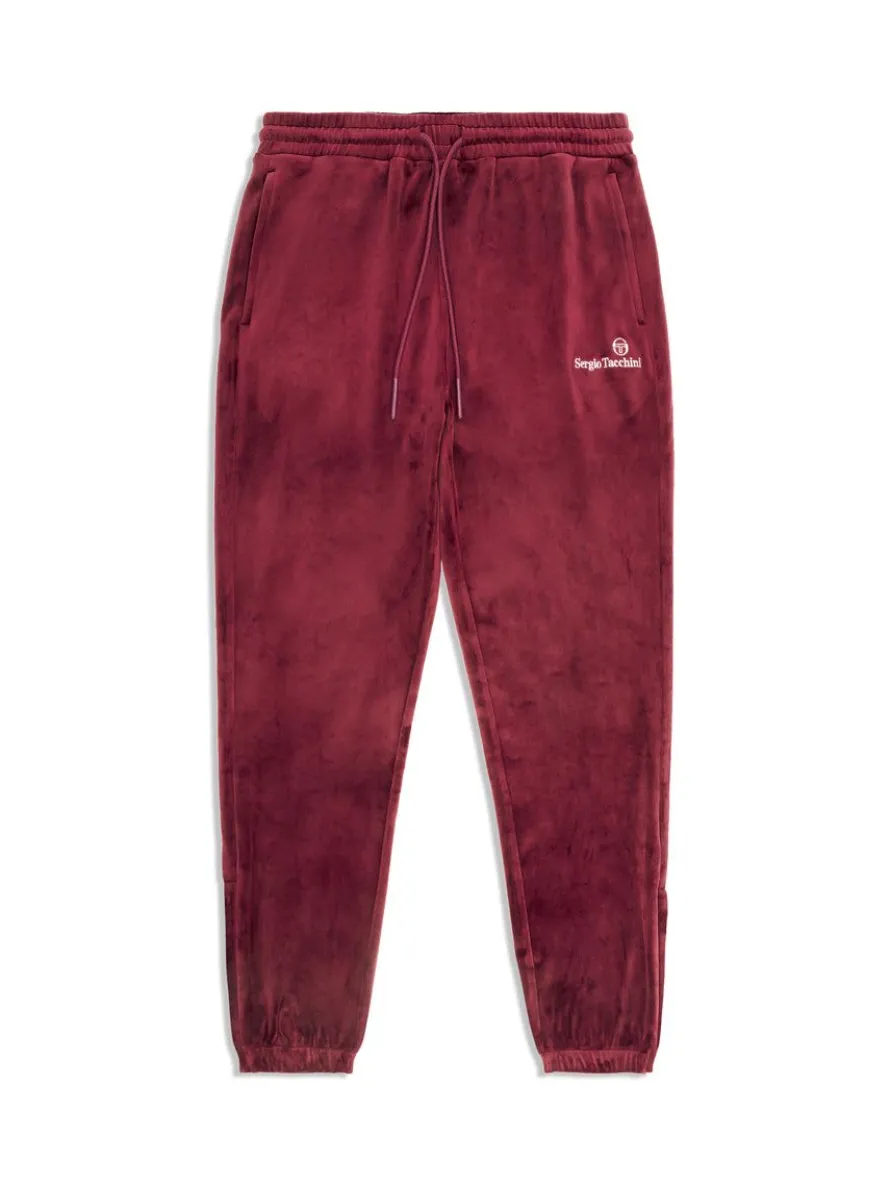 Scopeto Velour Pant-Black Beauty/ Mauve Wine