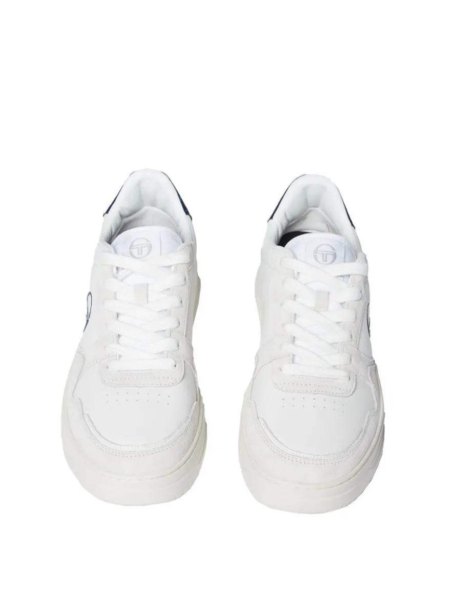 Court Classic Mp Sneaker- White/ Antique White/ Maritime Blue