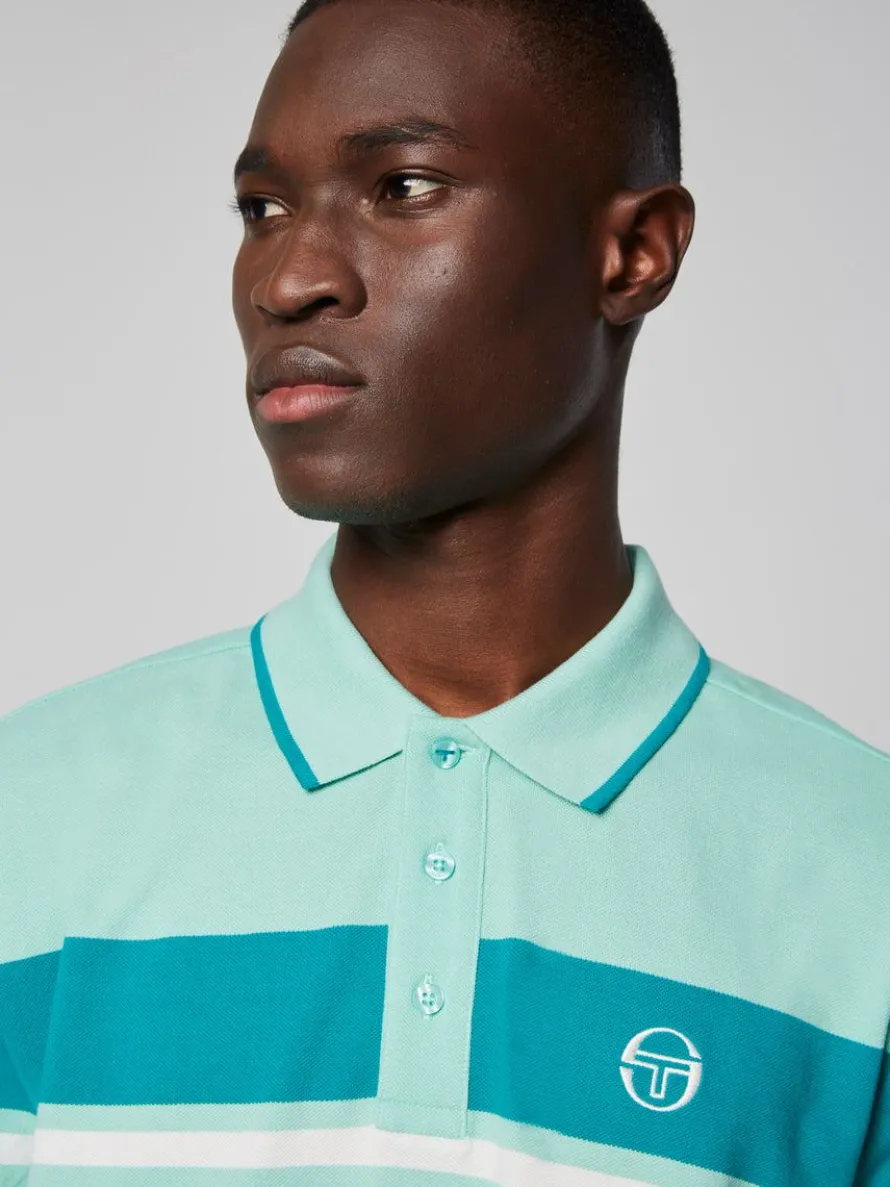 Damarindo Polo- Ocean Wave/ Blue Grass