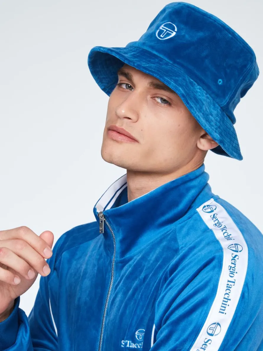 Velour Bucket Hat- Vallarta Blue