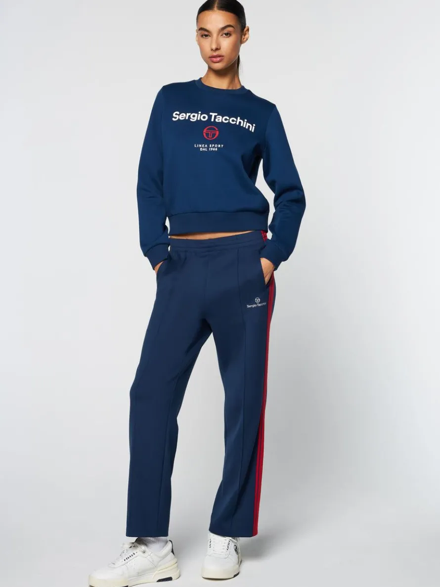 Women'S Linea Sport Crewneck- Maritime Blue