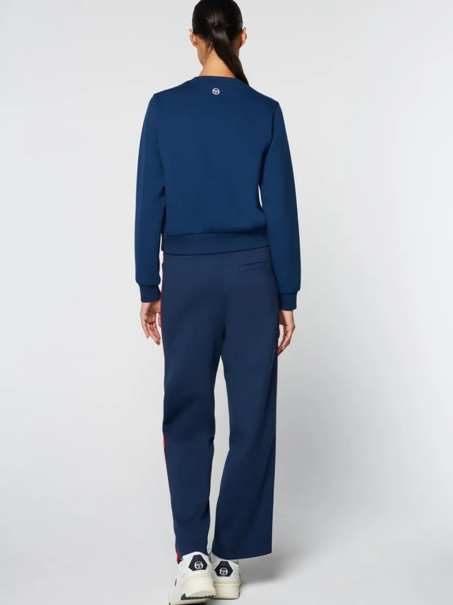 Women'S Linea Sport Crewneck- Maritime Blue