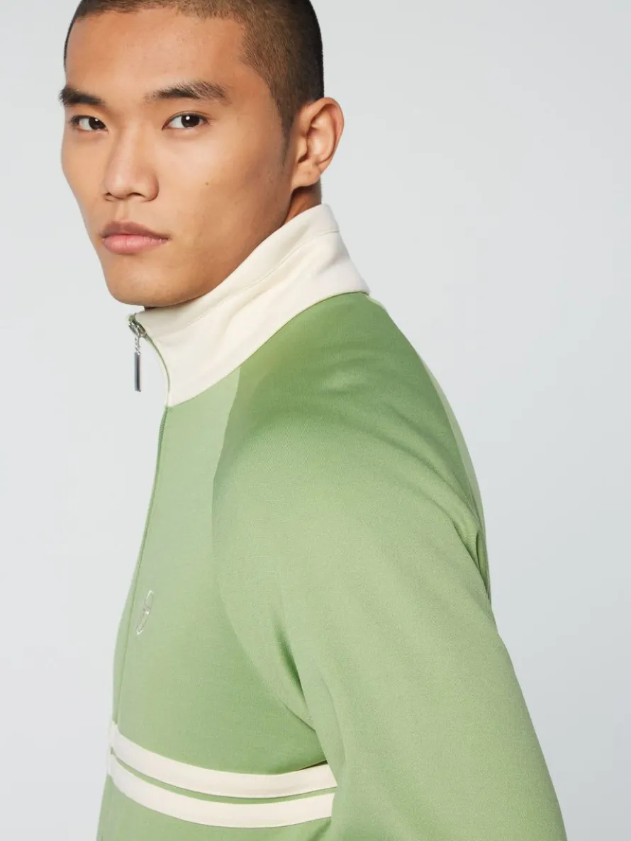 Dallas Track Jacket Archivio- Jade Green/ Pearl Ivory