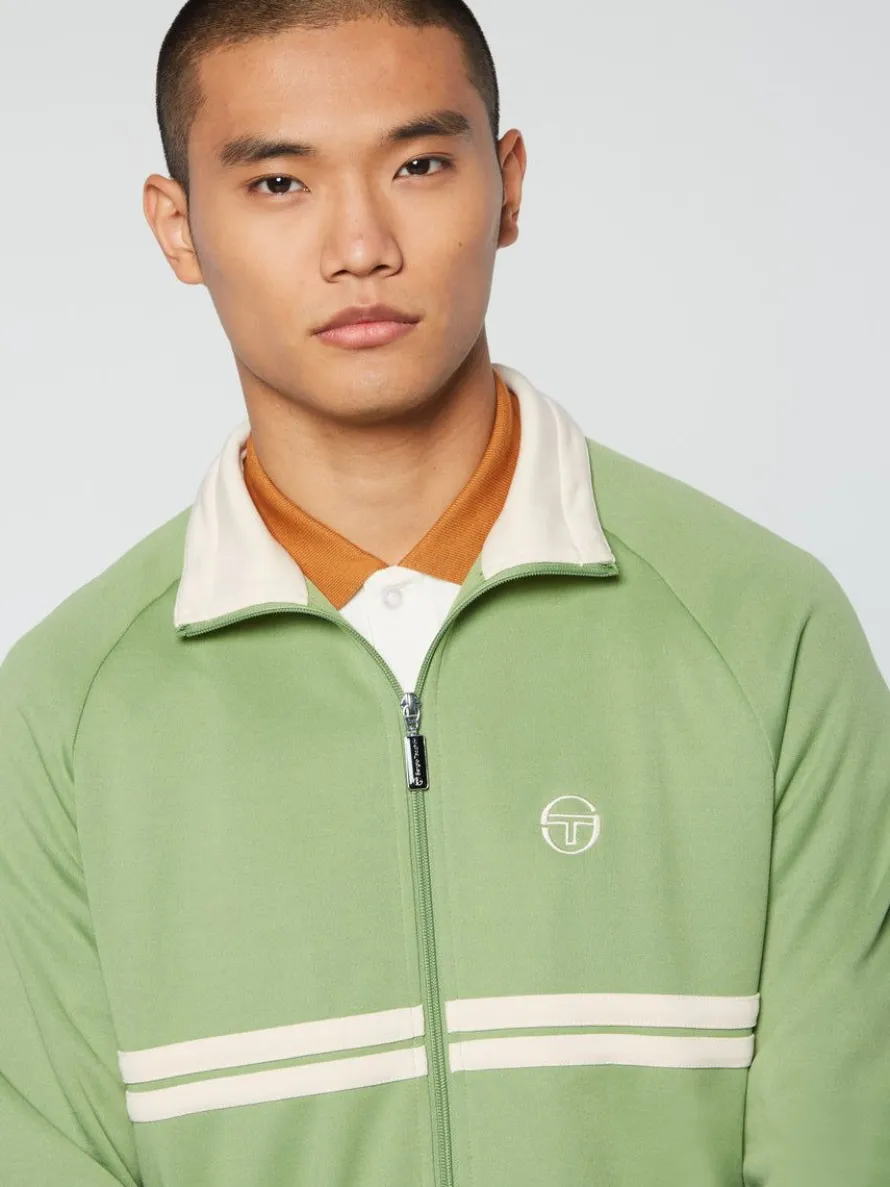 Dallas Track Jacket Archivio- Jade Green/ Pearl Ivory