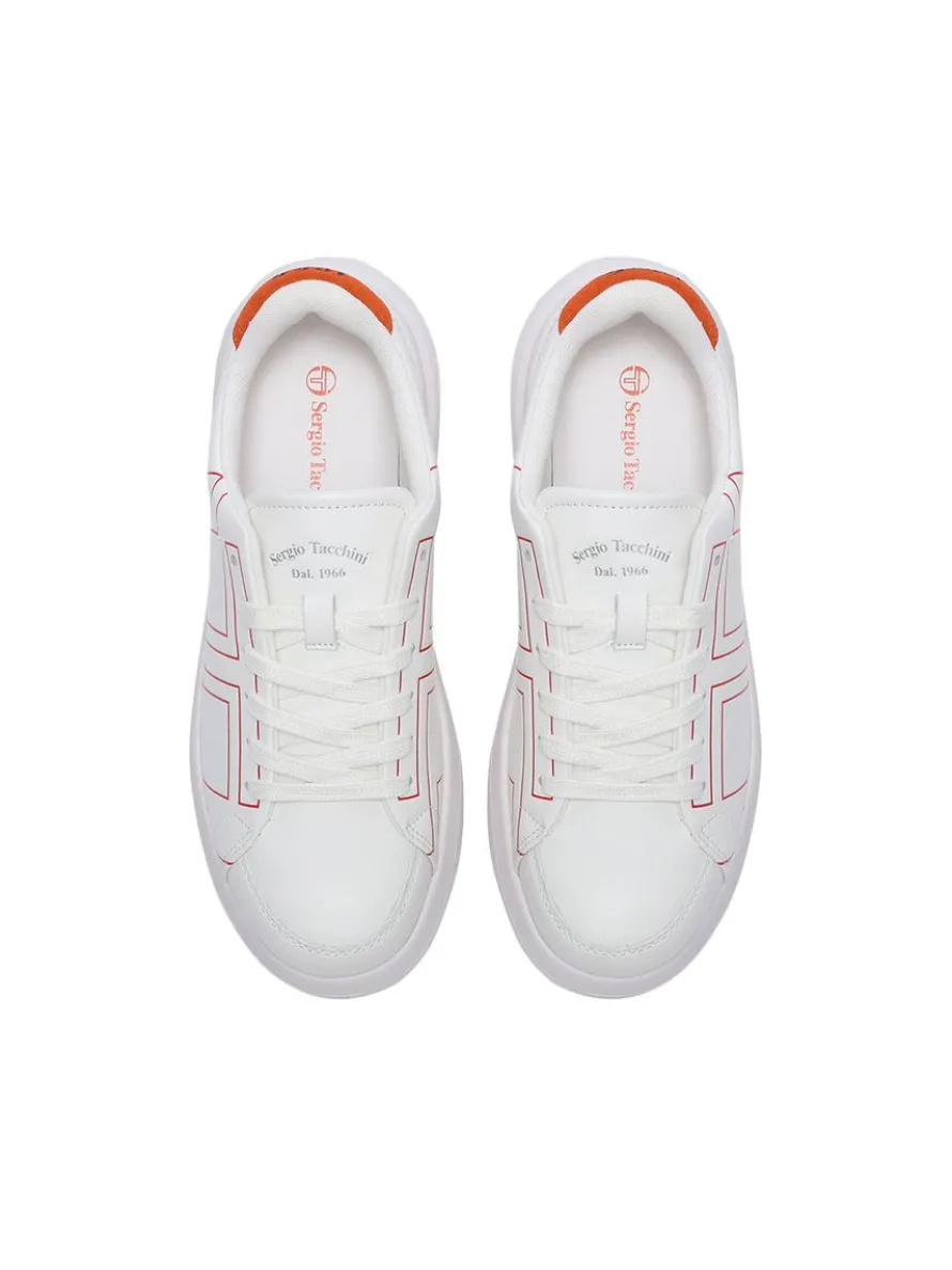 1966 Court Sneaker- White/ Adrenaline Rush