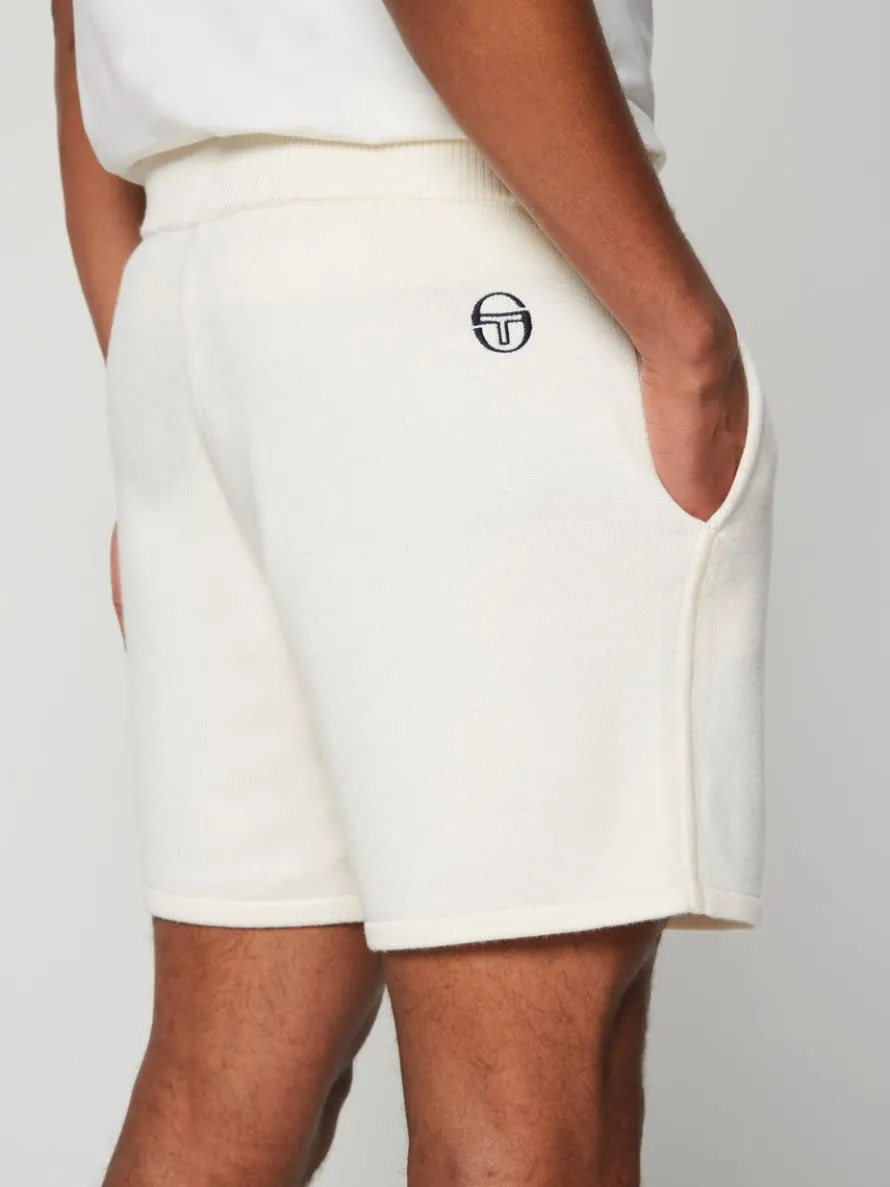 Ricamo Knit Short- Gardenia