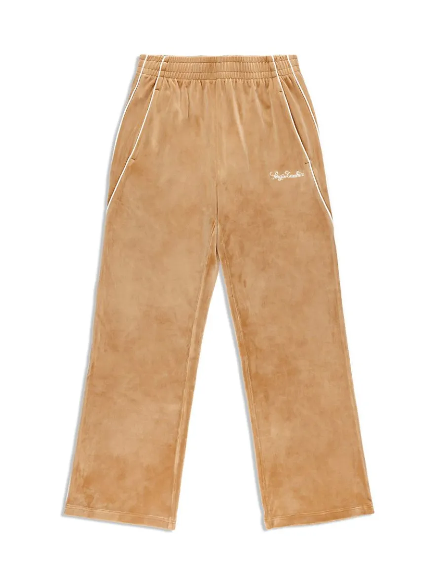 Mare Velour Pant- Meerkat