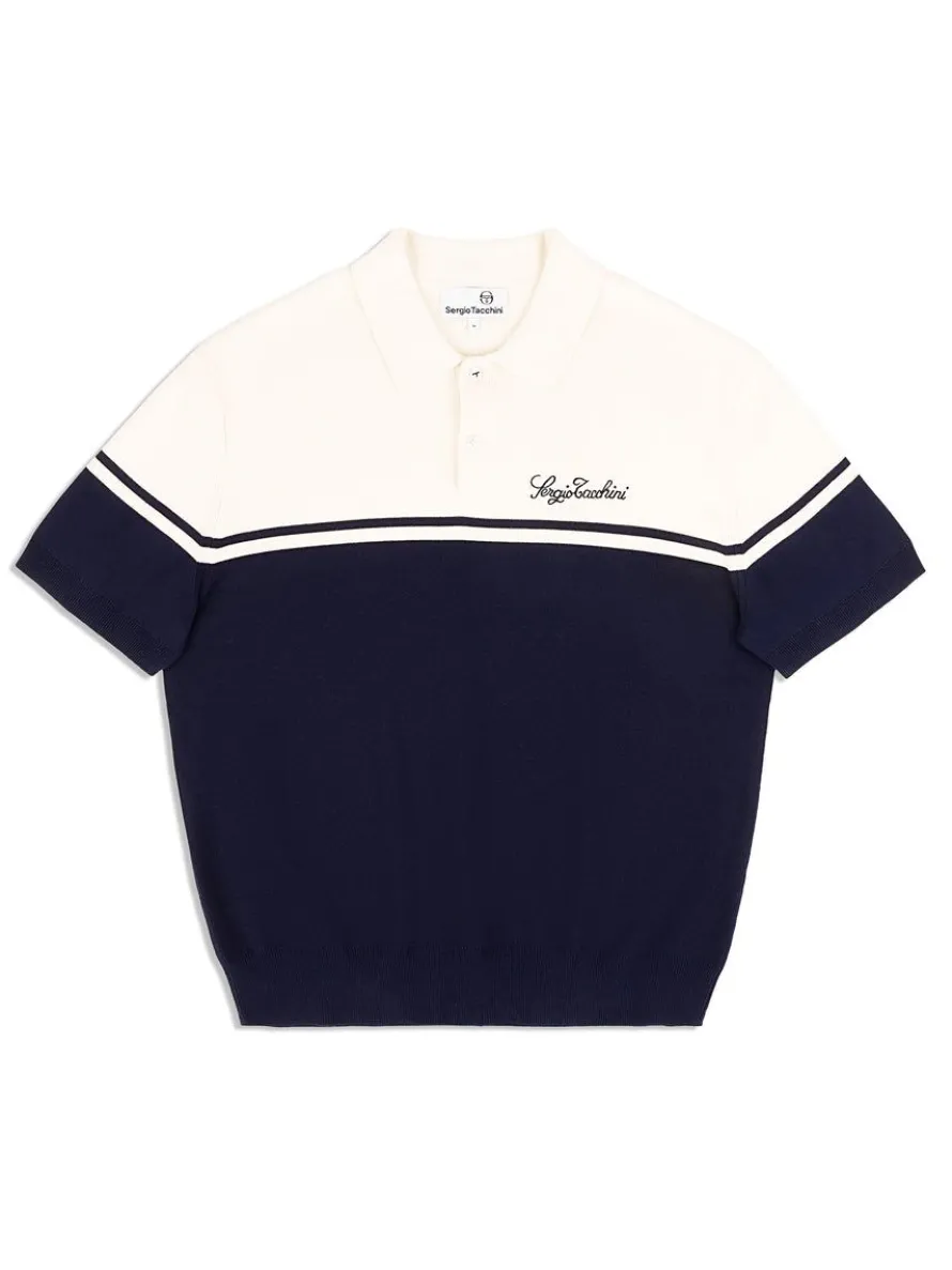 Roselli Knit Polo- Gardenia
