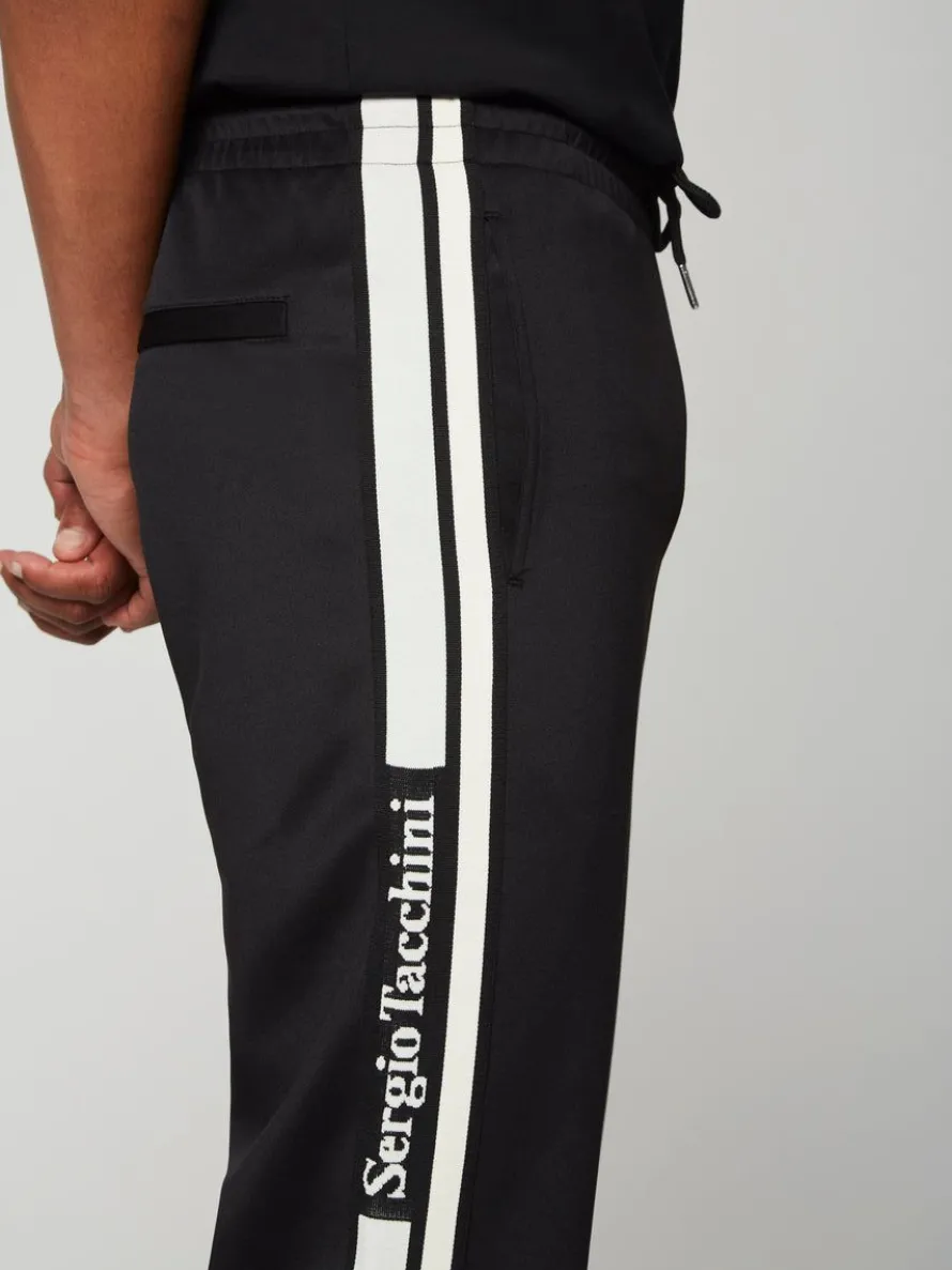 Gromo Tape Track Pant- Black Beauty