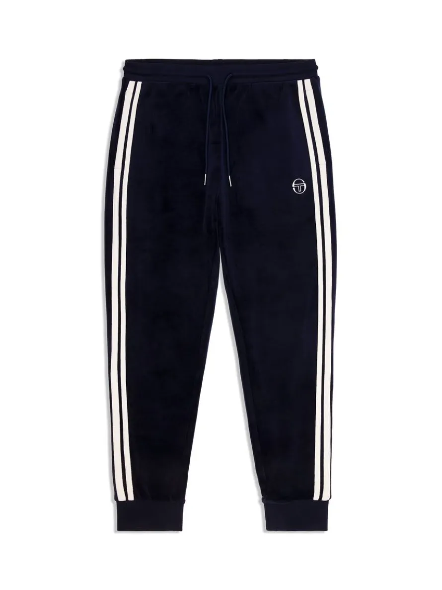 Damarindo Velour Track Pant- Maritime Blue