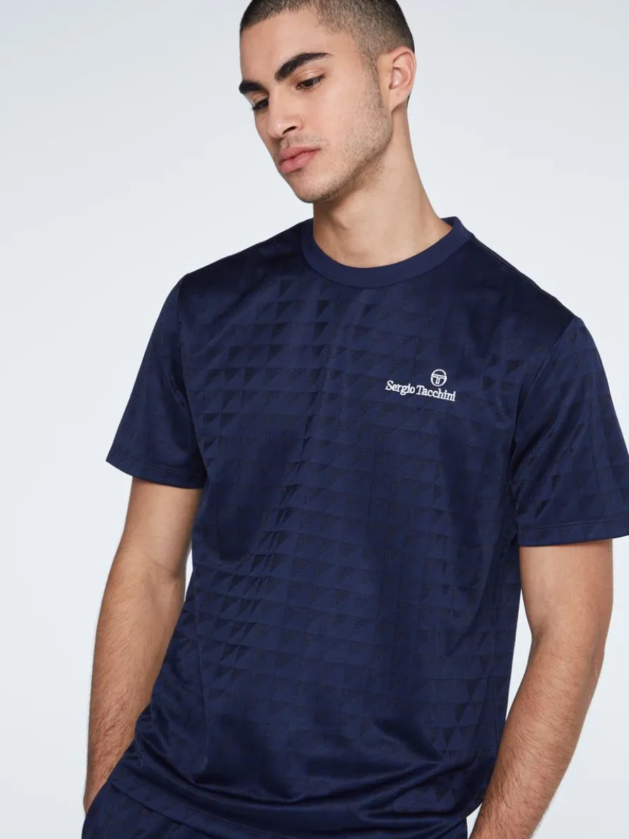 Geo T-Shirt-Maritime Blue