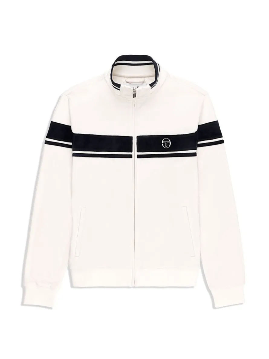 Damarindo Velour Track Jacket- Gardenia